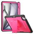 thumbnail image 1 of Allytechgroup Case for Apple iPad Air 13 Inch M3 2025 with Pencil Holder/ Support Pencil 2nd & Magnetic Attachment Wireless Charging Kickstand Hard PC + Soft TPU Shockproof Stand Rugged Cover, Rose, 1 of 12