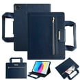 thumbnail image 1 of Allytechgroup Case for Apple iPad Pro 11" 2024 M4, PU Leather Business Portfolio Tablet Cover with Handle, Zipper Pocket, Auto Wake/Sleep, Stand Function Bag Case for iPad Pro 11" M4, Darkblue, 1 of 7