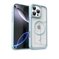 thumbnail image 1 of Allytechgroup Case for Apple iPhone 15, Compatible with MagSafe Military Grade Drop Protection Strong Mangetic Scratch-Resistant Anti-Yellow Clear Back Phone Cover with TPU Bumper, Lightblue, 1 of 11
