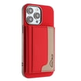 thumbnail image 1 of Allytechgroup Case for Apple iPhone 15 Pro, 2-in-1 Detachable Card Holder Magnetic RFID Blocking Wallet [Compatible with MagSafe] Stand PU Leather Cover with Credit Card Slots/Cash Slot, Red, 1 of 13