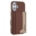 thumbnail image 1 of Allytechgroup Case for Apple iPhone 16, 2-in-1 Detachable Card Holder Magnetic RFID Blocking Wallet Shell [Compatible with MagSafe] Stand PU Leather Cover with Credit Card Slots/Cash Slot, Brown, 1 of 13