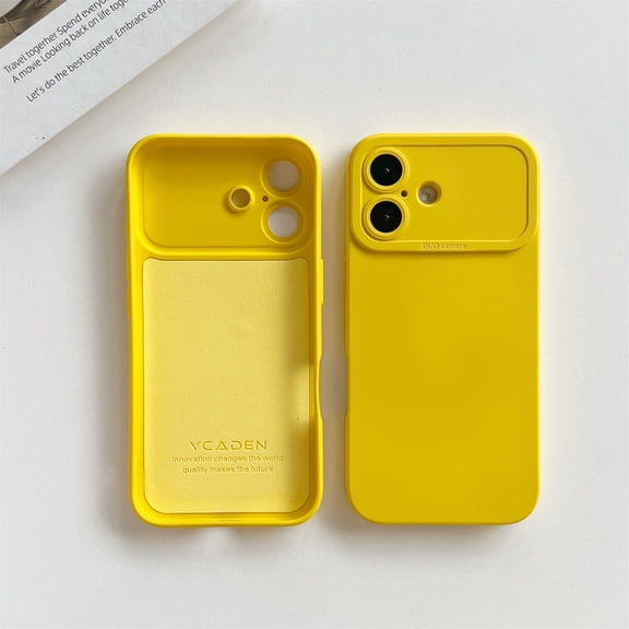 Allytechgroup Case for Apple iPhone 16, Slim Thin Lightweight Protective Phone Shell [Military-Grade Drop Protection] Anti-Slip Flexible Soft TPU Back Case Heavy-Duty Shockproof Bumper Cover, Yellow