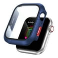 thumbnail image 1 of Allytechgroup Case Compatible for Apple Watch Series 9/8/7 41mm Screen Protector, Full Hard PC Scratch Resistant Bumper Protective Cover for iWatch Series 9/8/7 41mm, Blue, 1 of 8