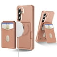 thumbnail image 1 of Allytechgroup Case Compatible with Magsafe for Samsung Galaxy S23 FE, RFID Blocking 2 in 1 Detachable PU Leather Magnetic Wallet Case with Card Slots Holder Kickstand Shockproof Cover, Rosegold, 1 of 8