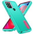 thumbnail image 1 of Allytechgroup Case Compatible with Motorola Moto G Power (2025) with Hidden Kickstand, [Military Grade Drop Protection] Soft TPU Hard PC Bumper Non-Slip Shockproof Protective Case, Mint+Rose, 1 of 8