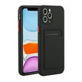 thumbnail image 1 of Allytechgroup Case Compatible with iPhone 16 Pro Max, [Card Holder] [Soft TPU] [Ultra Slim & Lightweight] Shockproof Anti-Fingerprint Case for iPhone 16 Pro Max, Black, 1 of 6
