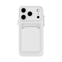 Allytechgroup Case Compatible with iPhone 17, [Card Holder] [Soft TPU] [Ultra Slim & Lightweight] Shockproof Anti-Fingerprint Case for iPhone 17, White