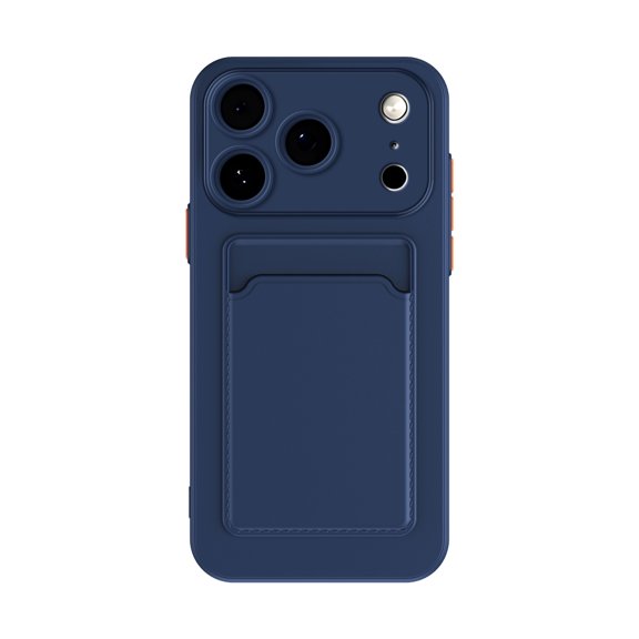 Allytechgroup Case Compatible with iPhone Air, [Card Holder] [Soft TPU] [Ultra Slim & Lightweight] Shockproof Anti-Fingerprint Case for iPhone Air, Darkblue