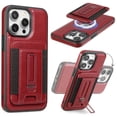 thumbnail image 1 of Allytechgroup Case For iPhone 15 Pro, 2 in 1 Magnetic Detachable Shockproof Case,PU Leather Cover with Card Slot For iPhone 15 Pro, Winered, 1 of 4