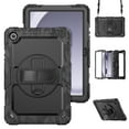 thumbnail image 1 of Allytechgroup Case for Galaxy Tab A9 Plus 11" 2023 (SM-X210/ X215/ X216), Built-in Screen Protector & Shoulder Strap & Wrist Strap Shockproof Back Cover Bumper for Galaxy Tab A9 Plus/A9+, Black, 1 of 8