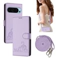 thumbnail image 1 of Allytechgroup Case for Google Pixel 10 /10 Pro, RFID Blocking PU Leather Wallet Flip Case with Cards Holder Shoulder Strap Shockproof Multi-functional Phone Case for Google Pixel 10 /10 Pro, Purple, 1 of 7