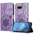 thumbnail image 1 of Allytechgroup Case for Google Pixel 7 with Credit Card Slot, PU Leather RFID Blocking Flip Wallet Phone Case Stand Shockproof Protective Back Cover for Google Pixel 7, Purple, 1 of 6
