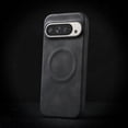 thumbnail image 1 of Allytechgroup Case for Google Pixel 8 Compatible with MagSafe for Women Men, Shockproof Slim Thin Retro PU Leather Lightweight Case for Pixel 8 - Black, 1 of 7