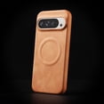 thumbnail image 1 of Allytechgroup Case for Google Pixel 8 Compatible with MagSafe for Women Men, Shockproof Slim Thin Retro PU Leather Lightweight Case for Pixel 8 - Yellow, 1 of 7