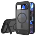 thumbnail image 1 of Allytechgroup Case for Google Pixel 9 /Pixel  9 Pro with Kickstand [Compatible with MagSafe], Slim Stand Lightweight Hard PC Back Shell & Soft TPU Bumper Shockproof Cover Anti-Slip Phone Cover, Black, 1 of 1