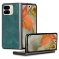 thumbnail image 1 of Allytechgroup Case for Google Pixel 9 Pro Fold, PU Leather Shell Compatible with Magsafe Slim Lightweight Shockproof Magentic Protective Back Cover for Google Pixel 9 Pro Fold, Green, 1 of 6