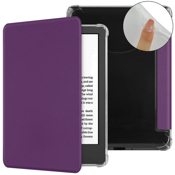 Allytechgroup Case for 6" All-New Kindle (11th Generation-2024/2022 Release),Slim Shockproof Protective Cover Flip Tablet Case with Auto Sleep/Wake for Kindle 2024/2022 11th Gen, Purple