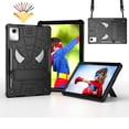 thumbnail image 1 of Allytechgroup Case for Lenovo Tab M11 11" 2024 TB330FU, Rugged Case with Hidden Kickstand & Adjustable Shoulder Strap, Thickned Silicon Edges Shockproof Case, Black, 1 of 6