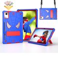 thumbnail image 1 of Allytechgroup Case for Lenovo Tab M11 11" 2024 TB330FU, Rugged Case with Hidden Kickstand & Adjustable Shoulder Strap, Thickned Silicon Edges Shockproof Case, Blue+Red, 1 of 6