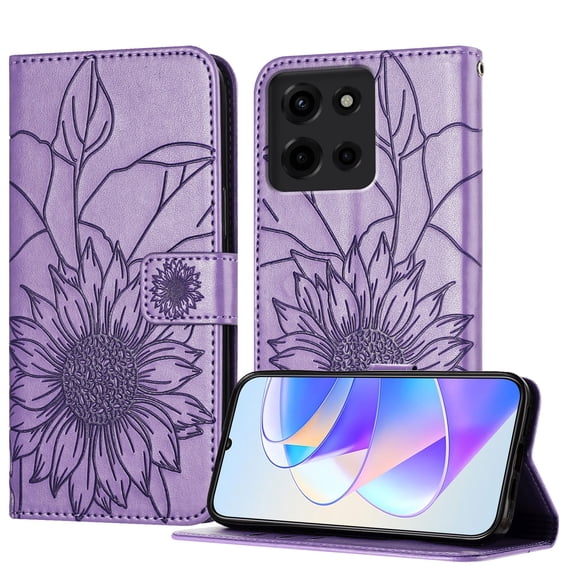 Allytechgroup Case for Motorola G Stylus 5G (2025) with Credit Card Slot, PU Leather RFID Blocking Flip Wallet Phone Case Stand Shockproof Protective for Motorola G Stylus 5G (2025), Purple