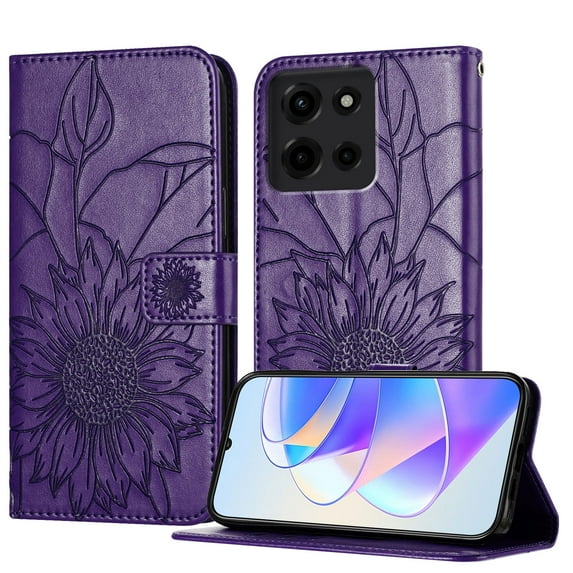 Allytechgroup Case for Motorola G Stylus 5G (2025) with Credit Card Slot, PU Leather RFID Blocking Flip Wallet Phone Case Stand Shockproof Protective for Motorola G Stylus 5G (2025), Darkpurple