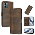 thumbnail image 1 of Allytechgroup Case for Motorola Moto G Power (2025) with Credit Card Slot, RFID Blocking PU Leather Flip Wallet Stand Phone Case with Lanyard Shockproof and Anti-Scratch Cover, Brown, 1 of 6