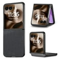 thumbnail image 1 of Allytechgroup Case for Motorola Razr 60 Ultra, PU Leather Shell Compatible with Magsafe Slim Lightweight Shockproof Magentic Protective Back Cover for Razr Ultra 2025, Black, 1 of 9