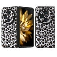 thumbnail image 1 of Allytechgroup Case for OnePlus Open 2023, Premium PU Leather with Fashion Leopard Pattern Ultra Slim Fit Case Anti-Scratch Shockproof Folding Phone Cover for OnePlus Open/Oppo Find N3, Silver, 1 of 6