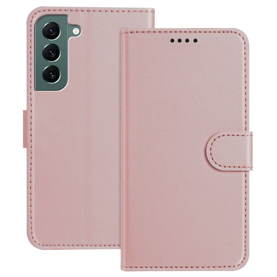 Allytechgroup Case for Samsung Galaxy A26 5G with Credit Card Slot, Slim PU Rugged Non-Slip Grip Shockproof Bumper Full Body Protective Cover Men Women Phone Case for Galaxy A26 5G, Rosegold