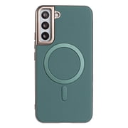 Allytechgroup Case for Samsung Galaxy A36 5G, Compatible with MagSafe Slim Leather Magnetic Back Cover with Wireless Charging, Shockproof Anti-Scratch Protective Phone Case for Men & Women,Green