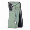 thumbnail image 1 of Allytechgroup RFID Blocking Credit Card Slot Kickstand Shockproof Leather Wallet Cell Phone Case for Samsung Galaxy A55, Green, 1 of 8