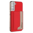 thumbnail image 1 of Allytechgroup Case for Samsung Galaxy S21 Plus/ S21+,[RFID Blocking] 2-in-1 Detachable Magnetic Wallet Case [Compatible with MagSafe] Stand PU Leather Cover with Credit Card Slots/Cash Slot, Red, 1 of 13