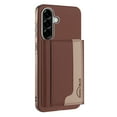 thumbnail image 1 of Allytechgroup Case for Samsung Galaxy S21 Plus/ S21+,[RFID Blocking] 2-in-1 Detachable Magnetic Wallet Case [Compatible with MagSafe] Stand PU Leather Cover with Credit Card Slots/Cash Slot, Brown, 1 of 13