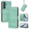 thumbnail image 1 of Allytechgroup Case for Samsung Galaxy S22 with Credit Card Slot, RFID Blocking PU Leather Flip Wallet Stand Phone Case with Lanyard Shockproof and Anti-Scratch Cover for Samsung Galaxy S22, Mint, 1 of 6