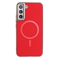 thumbnail image 1 of Allytechgroup Case for Samsung Galaxy S22 Plus, Compatible with MagSafe Slim Leather Magnetic Back Cover with Wireless Charging, Shockproof Anti-Scratch Protective Phone Case for Men & Women,Red, 1 of 6