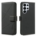 thumbnail image 1 of Allytechgroup Case for Samsung Galaxy S22 Ultra with Credit Card Slot, RFID Blocking PU Leather Slim Stand Wallet Flip Case Shockproof Full Body Cover Bumper for Samsung Galaxy S22 Ultra, Black, 1 of 9