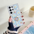 thumbnail image 1 of Allytechgroup Case for Samsung Galaxy S22 Ultra with Ring Holder Stand, Slim Lightweight for Women Flower Design TPU Phone Cover for Girls Girly Funny Fashion for Samsung Galaxy S22 Ultra, A, 1 of 9