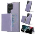 thumbnail image 1 of Allytechgroup Case for Samsung Galaxy S24 with Cards Holder, RFID Blocking 2 In 1 Wallet Case with Stand Support Wireless Charging Shockproof Magnetic Back Cover for Women Men, Purple, 1 of 7