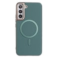 thumbnail image 1 of Allytechgroup Case for Samsung Galaxy S24 FE, Compatible with MagSafe Slim Leather Magnetic Back Cover with Wireless Charging, Shockproof Anti-Scratch Protective Phone Case for Men & Women,Green, 1 of 6