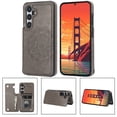 thumbnail image 1 of Allytechgroup Case for Samsung Galaxy S24 FE with Credit Card Slot, RFID Blocking PU Leather Slim Stand Shell Anti-shock Military Grade Drop Protection for Samsung Galaxy S24 FE, Gray, 1 of 7