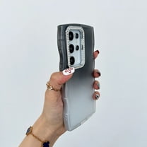 Allytechgroup Anti-Scratch TPU Hard Shell Back Cover Cell Phone Case with Protective Case Cover for Samsung Galaxy S24 FE, Gray