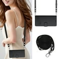 thumbnail image 1 of Allytechgroup Case for Samsung Galaxy S24 Ultra, RFID Blocking PU Leather Wallet Flip Case with Cards Holder Crossbody Shoulder Strap Shockproof Multi-functional Phone Case, Black, 1 of 6
