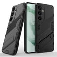 thumbnail image 1 of Allytechgroup Case for Samsung Galaxy S25, Built-in Invisible Kickstand, Camera Screen Protection, Slim Lightweight Four Corners Drop Protection Shockproof Rugged PC Back Case, Black, 1 of 8