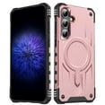 thumbnail image 1 of Allytechgroup Case for Samsung Galaxy S25, [Compatible with Magsafe] Wireless Charging Shell with Card Pockets [Military Grade Drop Protection] Rugged Hard Back & Shockproof TPU Cover, Rosegold, 1 of 12