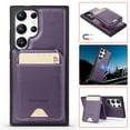 thumbnail image 1 of Allytechgroup Case for Samsung Galaxy S25 with Detachable Cards Holder, RFID Blocking 2 In 1 Wallet Case with Kickstand Shockproof Back Cover Shell for Samsung Galaxy S25, Purple, 1 of 7