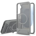 thumbnail image 1 of Allytechgroup Case for Samsung Galaxy S25 Edge with Kickstand [Compatible with MagSafe], Slim Stand Lightweight Hard PC Back Shell & Soft TPU Bumper Shockproof Cover Anti-Slip Phone Cover, Darkgray, 1 of 8