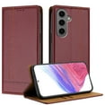 thumbnail image 1 of Allytechgroup Case for Samsung Galaxy S25 Edge, PU Leather Flip Wallet Phone Case RFID Blocking Built-in Credit Card Slot Shockproof Protective Back Cover for Samsung Galaxy S25 Edge, Winered, 1 of 6