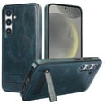 thumbnail image 1 of Allytechgroup Case for Samsung Galaxy S25, Hidden Kickstand PU Leather [Compatible with MagSafe] [Anti-Drop & Shockproof] Protective Magnetic Case for Women Men, Blue, 1 of 8