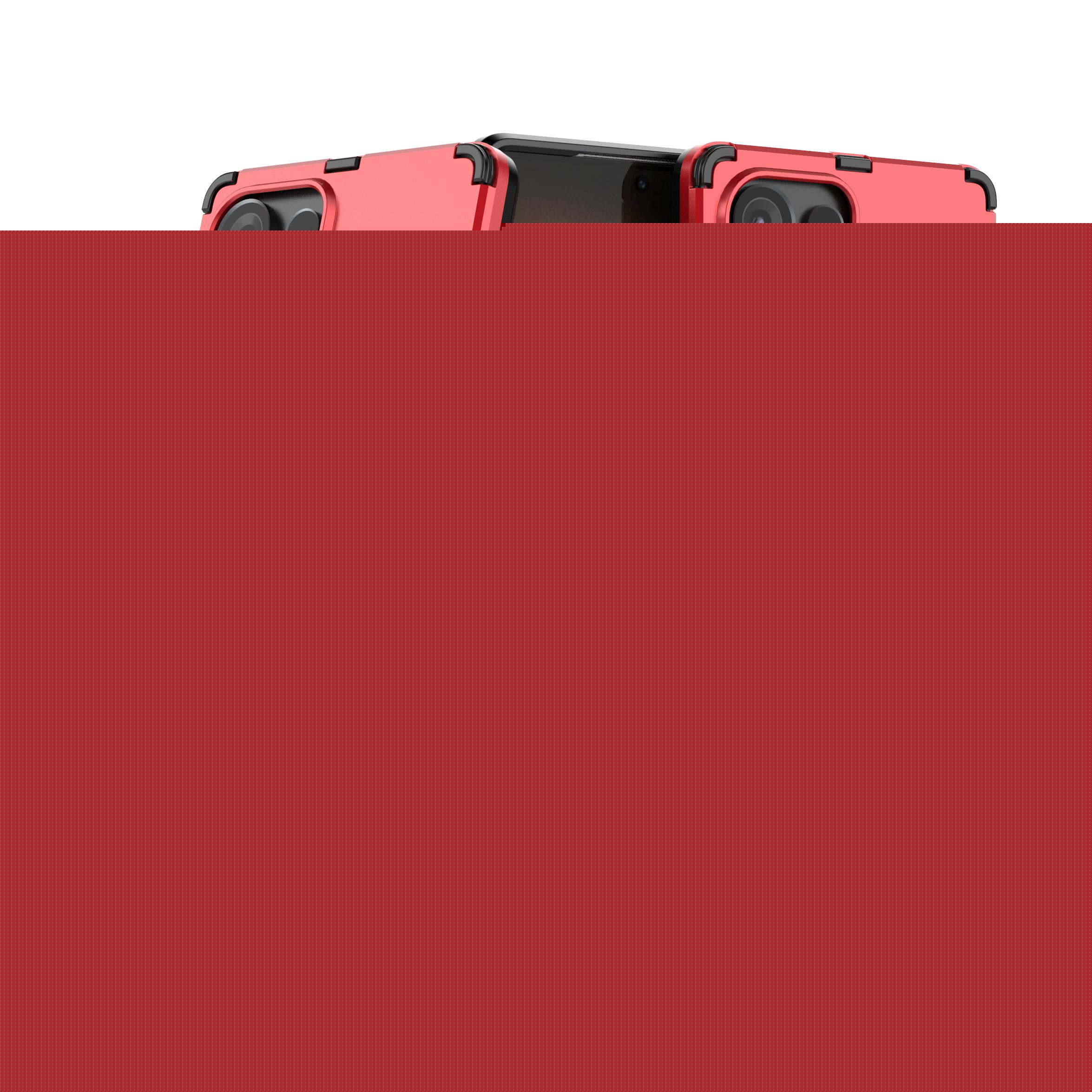 Allytechgroup Shockproof Kickstand Rugged Cell Phone Case for Samsung Galaxy S25, Red