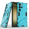 thumbnail image 1 of Allytechgroup Case for Samsung Galaxy S25 Ultra, Built-in Invisible Kickstand, Camera Screen Protection, Slim Lightweight Four Corners Drop Protection Shockproof Rugged PC Back Case, Blue, 1 of 8